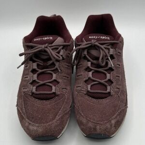 Easy Spirit Seromy Burgundy Suede Leather Walking Shoes Women 10W